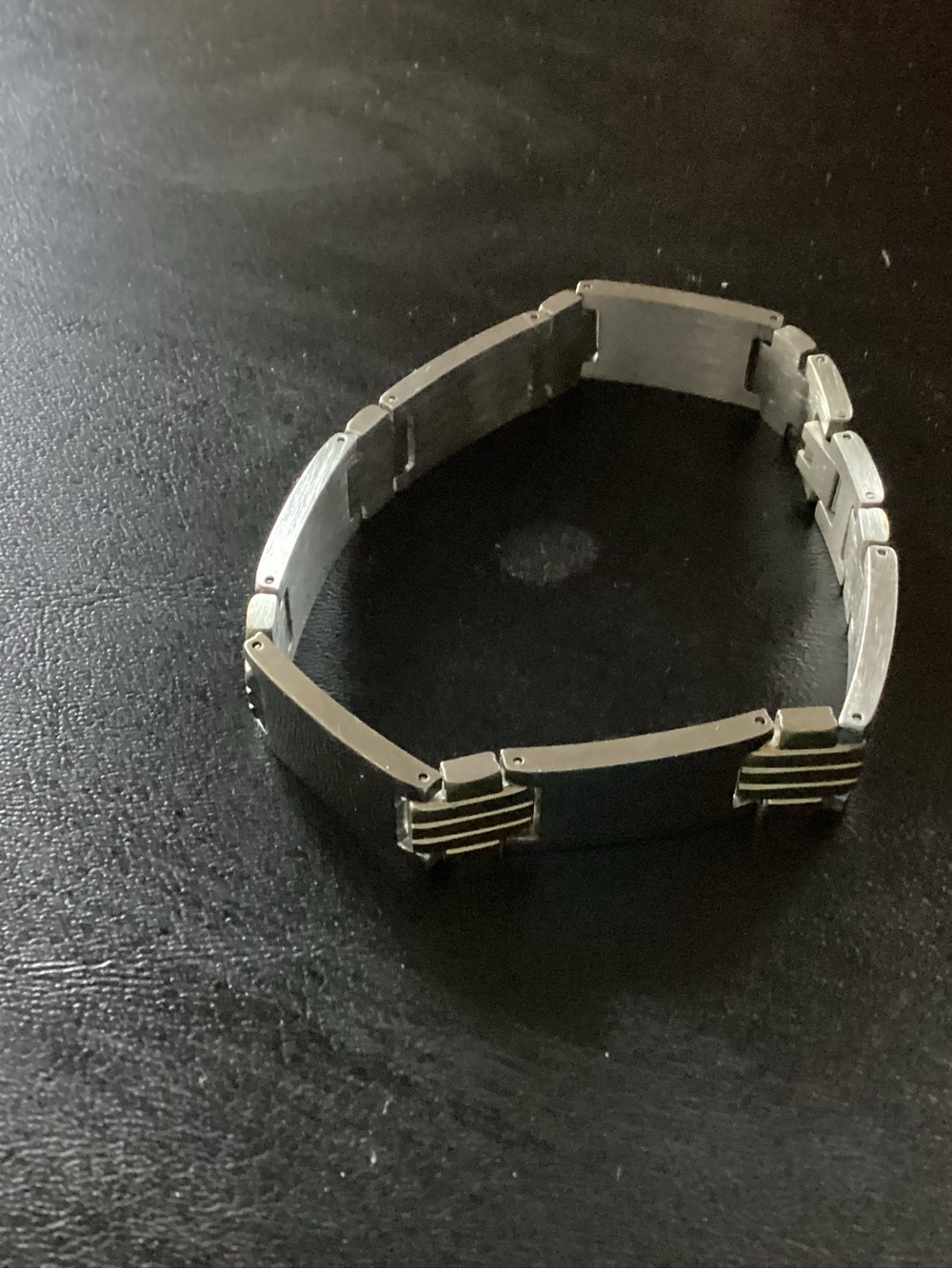 Men's Silver Stainless Steel Link Bracelet